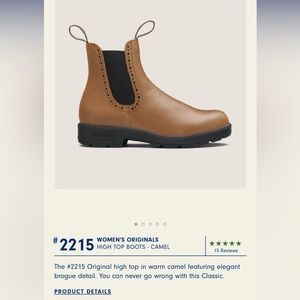 Blundstone High Top Boots Camel